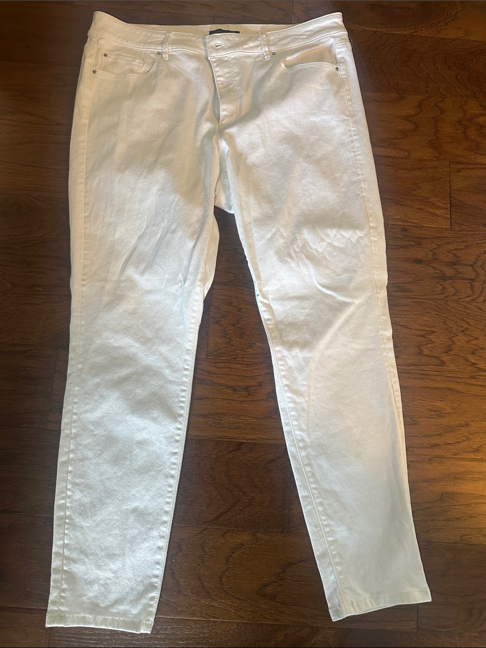 Ann Taylor White Curvy skinny Fit Denim Jeans